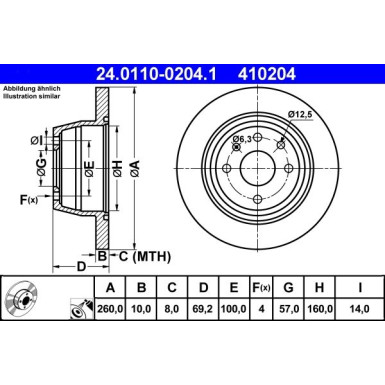 Bremsscheibe 24.0110-0204.1 Bremsscheibe 24.0110-0204.1