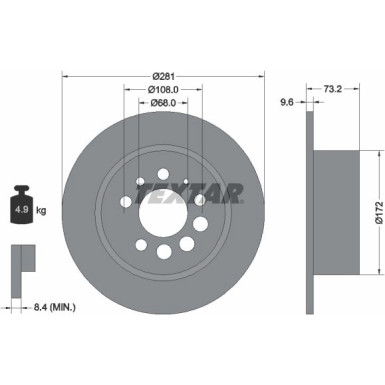 Bremsscheibe 92031400 Bremsscheibe 92031400