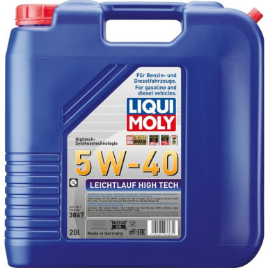 LIQUI MOLY Motoröl Leichtlauf High Tech 5W-40, 20l 3867