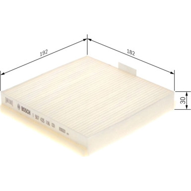 Filter, Innenraumluft 1 987 435 106 Filter, Innenraumluft 1 987 435 106