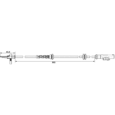 BOSCH Sensor, Raddrehzahl 0 265 007 896 BOSCH Sensor, Raddrehzahl 0 265 007 896