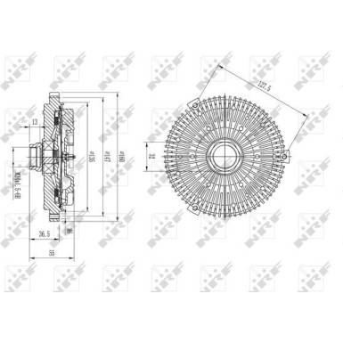 NRF Kupplung, Kühlerlüfter 49590