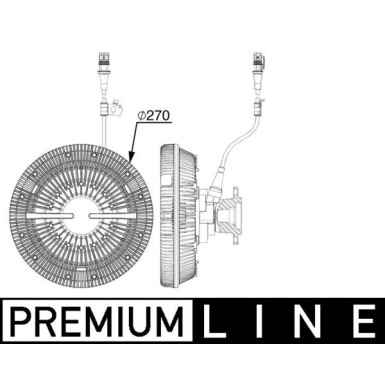 Mahle Kupplung, Kühlerlüfter BEHR Premium Line CFC 242 000P