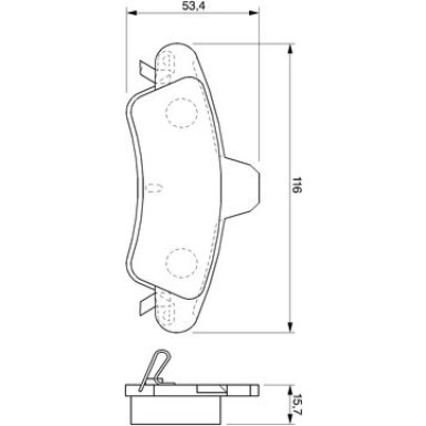 BOSCH Bremsbelagsatz, Scheibenbremse 0 986 424 744 BOSCH Bremsbelagsatz, Scheibenbremse 0 986 424 744