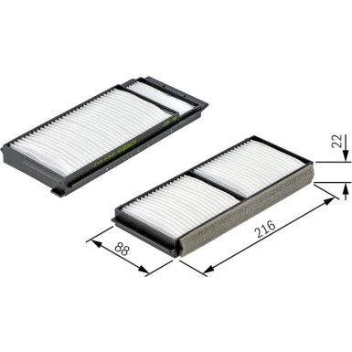 BOSCH 1 987 432 163 Innenraumfilter BOSCH 1 987 432 163 Innenraumfilter