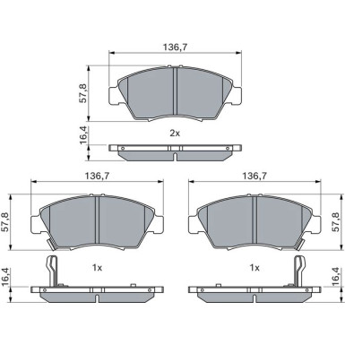 BOSCH Bremsbelagsatz, Scheibenbremse 0 986 461 759 BOSCH Bremsbelagsatz, Scheibenbremse 0 986 461 759