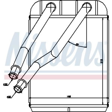Nissens Wärmetauscher, Innenraumheizung FIRST FIT 73975