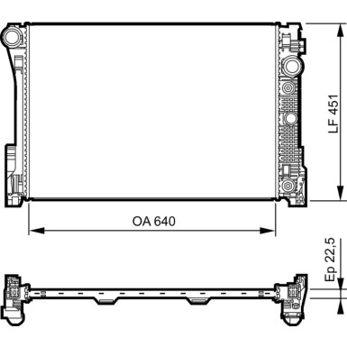 Kühler, Motorkühlung 735285 Kühler, Motorkühlung 735285