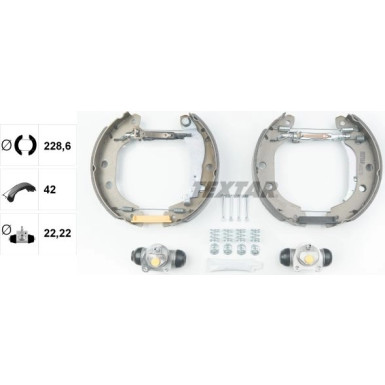 Textar Bremsbackensatz Shoe Kit Pro 84052701 Textar Bremsbackensatz Shoe Kit Pro 84052701