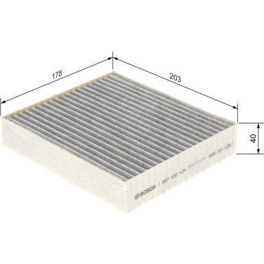 BOSCH 1 987 432 434 Innenraumfilter BOSCH 1 987 432 434 Innenraumfilter