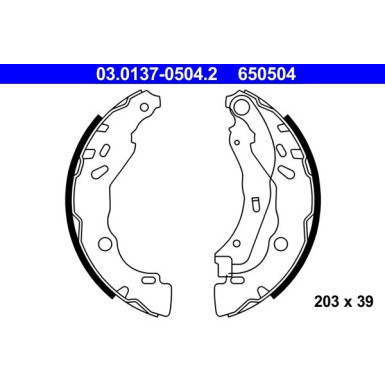 Bremsbackensatz 03.0137-0504.2