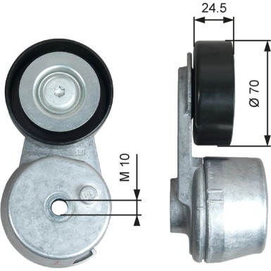 Gates Riemenspanner, Keilrippenriemen DriveAlign™ T39375