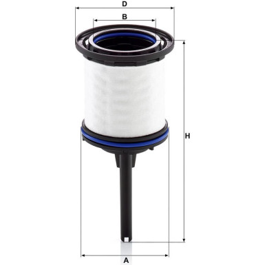 Mann-Filter Kraftstofffilter PU 7008 Z KIT