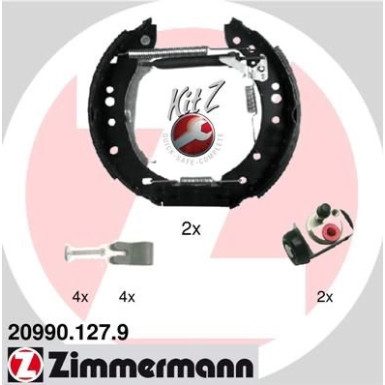 Zimmermann Bremsbackensatz KIT Z 20990.127.9