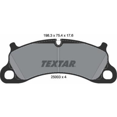 Textar Bremsbelagsatz, Scheibenbremse Q+ 2500301