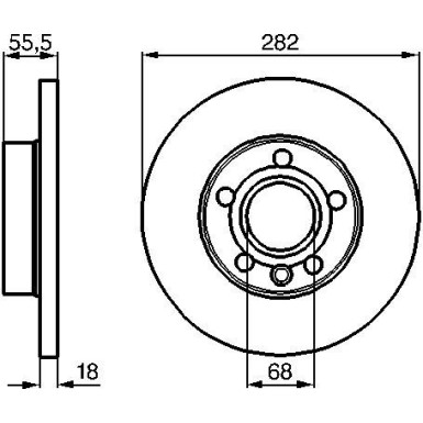 BOSCH Bremsscheibe 0 986 479 B54