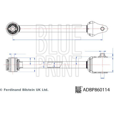 Blue Print Lenker, Radaufhängung ADBP860114