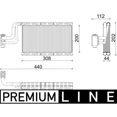 Mahle Verdampfer, Klimaanlage BEHR Premium Line AE 191 000P