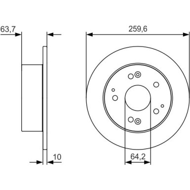 Bremsscheibe 0 986 479 V39