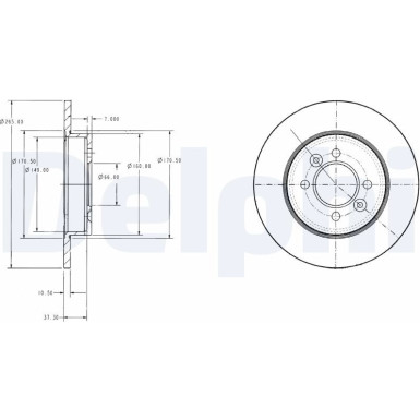Bremsscheibe BG2694