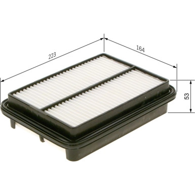 BOSCH 1 987 429 123 Luftfilter BOSCH 1 987 429 123 Luftfilter