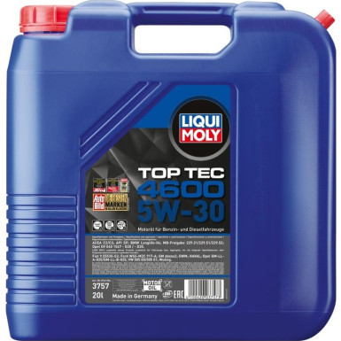 LIQUI MOLY Motoröl Top Tec 4600 5W-30, 20l 3757