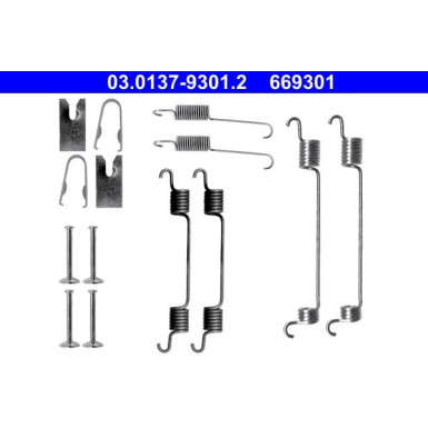 Zubehörsatz, Bremsbacken 03.0137-9301.2