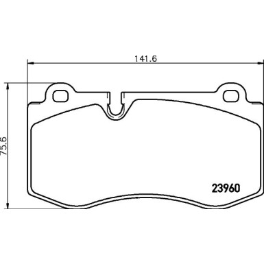 Hella Bremsbelagsatz, Scheibenbremse 8DB 355 011-401 Hella Bremsbelagsatz, Scheibenbremse 8DB 355 011-401