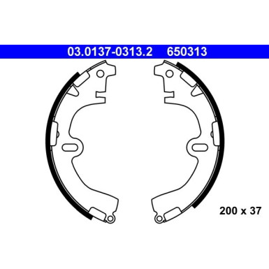 Bremsbackensatz 03.0137-0313.2