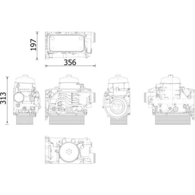Ölkühler, Motoröl CLC 303 000S Ölkühler, Motoröl CLC 303 000S
