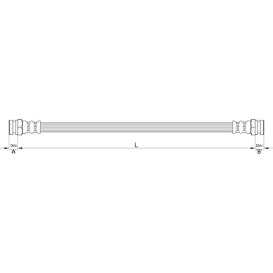 Metzger Bremsschlauch 4110485