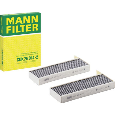 MANN-FILTER CUK 26 014-2 Innenraumfilter, Aktivkohlefilter MANN-FILTER CUK 26 014-2 Innenraumfilter, Aktivkohlefilter