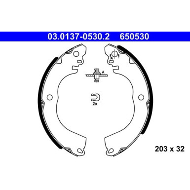 Bremsbackensatz 03.0137-0530.2 Bremsbackensatz 03.0137-0530.2