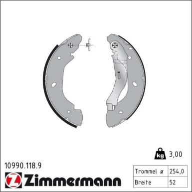 Bremsbackensatz 10990.118.9
