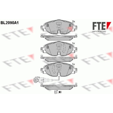FTE Bremsbelagsatz, Scheibenbremse 9010674 FTE Bremsbelagsatz, Scheibenbremse 9010674