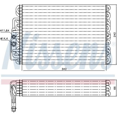 Verdampfer, Klimaanlage 92063 Verdampfer, Klimaanlage 92063