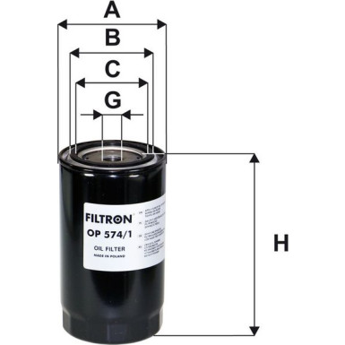 Ölfilter OP 574/1 Ölfilter OP 574/1
