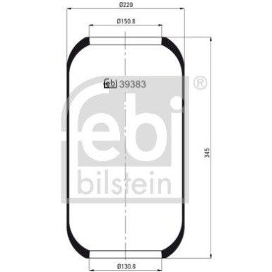 FEBI BILSTEIN 39383 Federbalg, Luftfederung