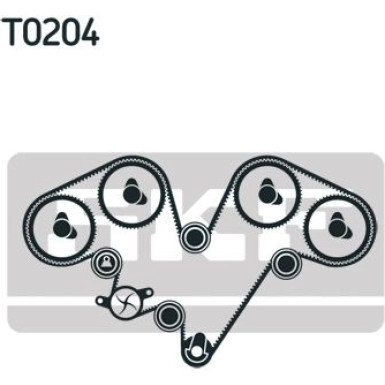 SKF Zahnriemensatz VKMA 02540