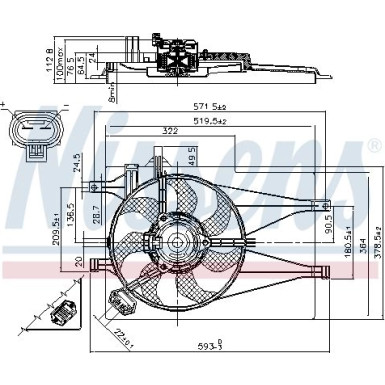Nissens Lüfter, Motorkühlung 85435