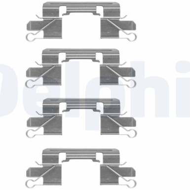 Delphi Zubehörsatz, Scheibenbremsbelag LX0528
