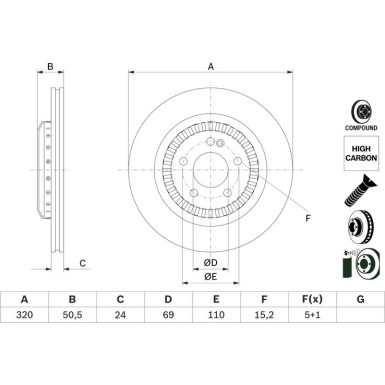 Bremsscheibe 0 986 479 H39 Bremsscheibe 0 986 479 H39