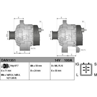 Generator DAN1351 Generator DAN1351