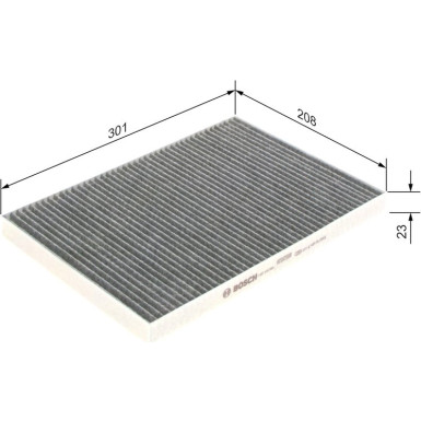 Filter, Innenraumluft 1 987 435 586 Filter, Innenraumluft 1 987 435 586