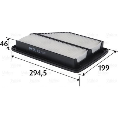 Valeo Luftfilter 585455