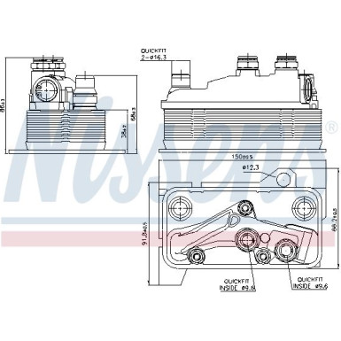Ölkühler, Automatikgetriebe 90859 Ölkühler, Automatikgetriebe 90859