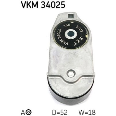 Spannrolle, Keilrippenriemen VKM 34025 Spannrolle, Keilrippenriemen VKM 34025