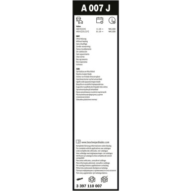 Wischblatt 3 397 110 007 Wischblatt 3 397 110 007