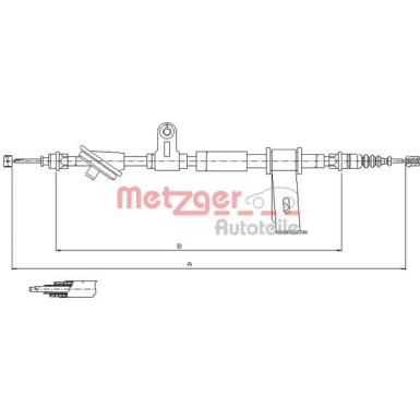 Metzger Seilzug, Feststellbremse 12.0102