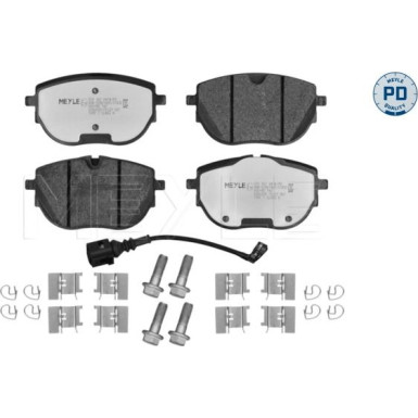 MEYLE 025 262 6818/PD Bremsbeläge Vorne mit Verschleißwarnkontakt, mit Zubehör MEYLE 025 262 6818/PD Bremsbeläge Vorne mit Verschleißwarnkontakt, mit Zubehör